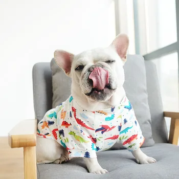 

Pet dog clothes French summer two-legged clothes thin section French bulldog British Douglas small dog pet sweater clothes