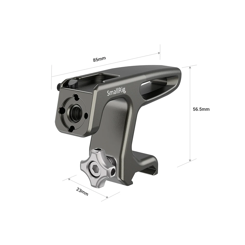 SmallRig Mini Top Handle With Cold shoe mount & ARRI hole for mirrorless/digital cameras/other small cameras (NATO Clamp) - 2758