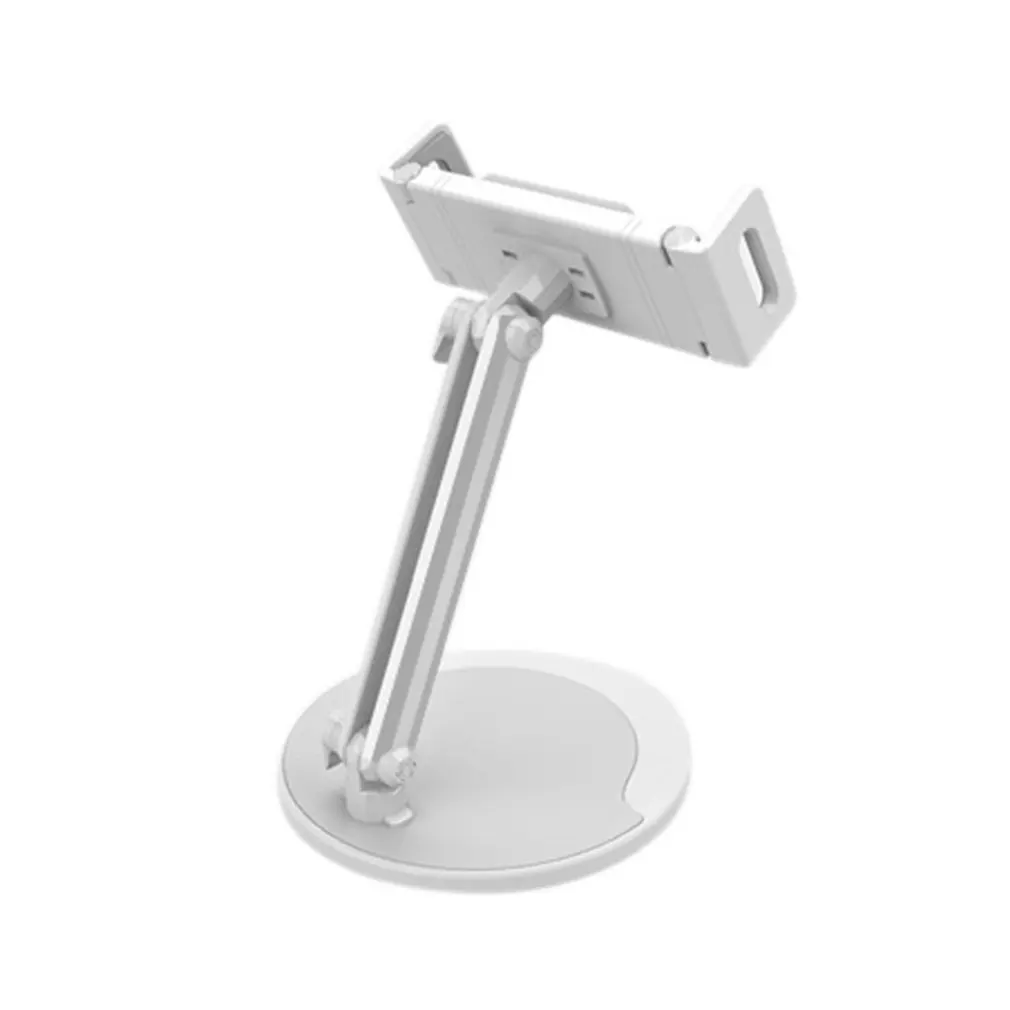 

Universal Tablet Cellphone Holder Stand Adjustable 360 Rotation Metal Base Desk Broadcast Stand for Live Stream Gaming