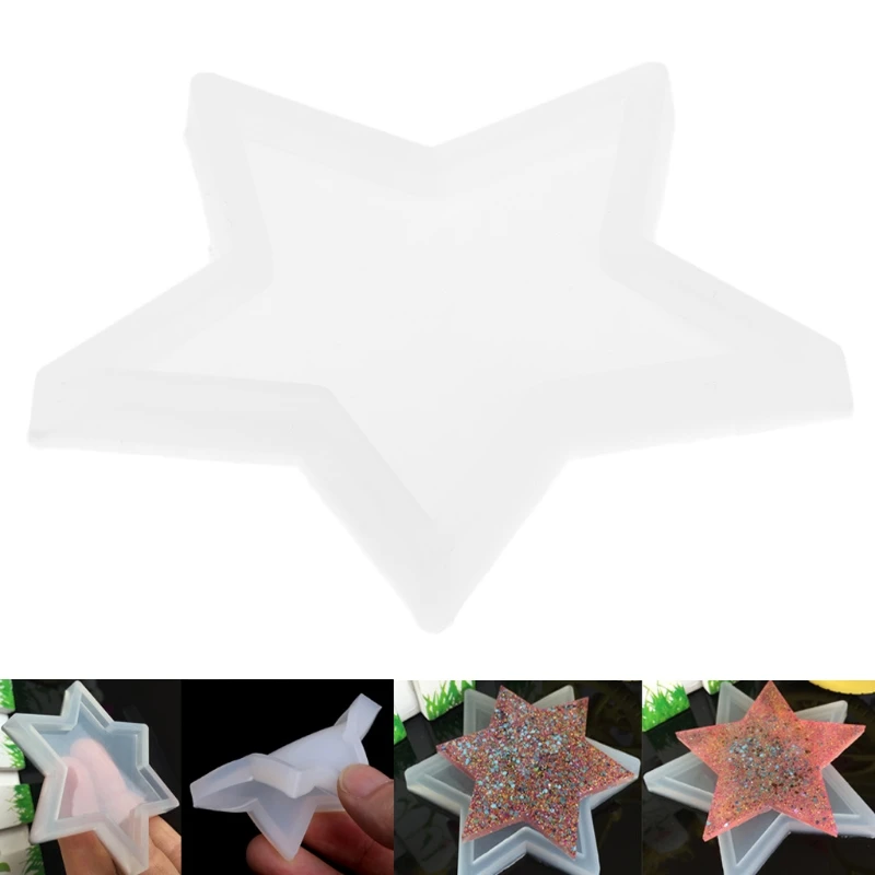 Five-pointed Star DIY Silicone Pendant Mold Making Jewelry Pendant Resin Casting 634D