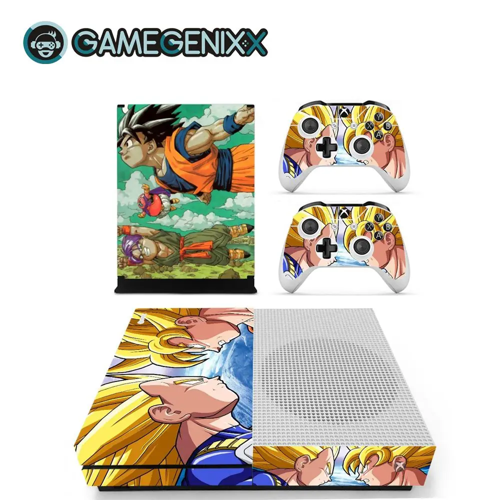 GAMEGENIXX виток винилопласта с наклейкой чехол для Xbox One Slim консоли и 2 контроллера-Dragon Ball