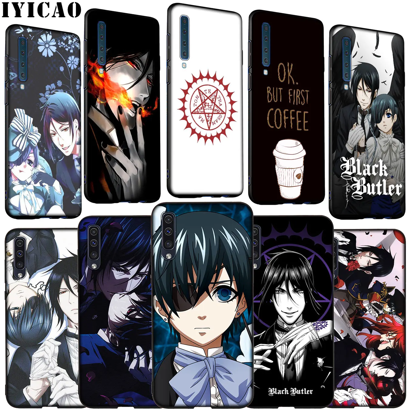 Мягкий силиконовый чехол Butler Kuroshitsuji для Samsung Galaxy A70 A60 A50 A40 A30 A20 A10 M10 M20 M30 M40 A20E |