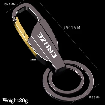 

For Chevrolet Cruze 2012 2017 2014 2011 new metal Keychain Metal Alloy Buckle Waist Car Key Chain Key Chain accessories