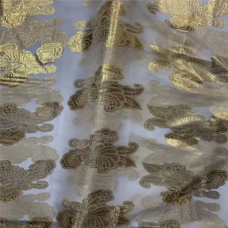2+3.6+2 Yards Three-Piece Suit Silk Fabric 2022 High Quality Embroidery Printing Silk Fabric For Sewing Textile Material.N19