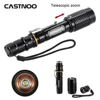 

60000LM Flashlight Torch T6 LED 18650 Battery Zoomable Torch Lamp Light Rechargeable Flashlight T6 LED Flashlight