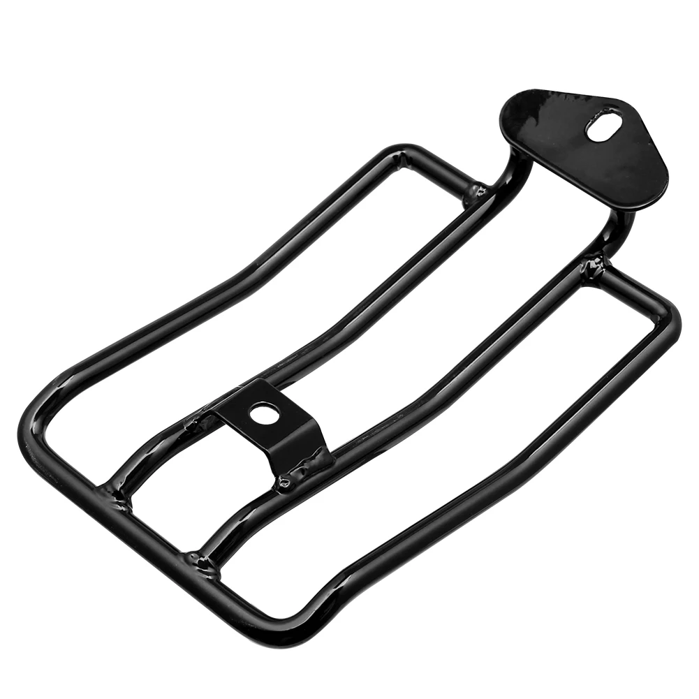 Black Motorcycle Rear Solo Seat Luggage Rack Support Shelf For Harley Sportster Iron XL 883 1200 2004