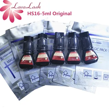 

5bottles 5ml Premium Elite + Volume Adhesive HS-16 Glue Eyelash Extensions Lasting 7-8 weeks Korea original black eyelash glue