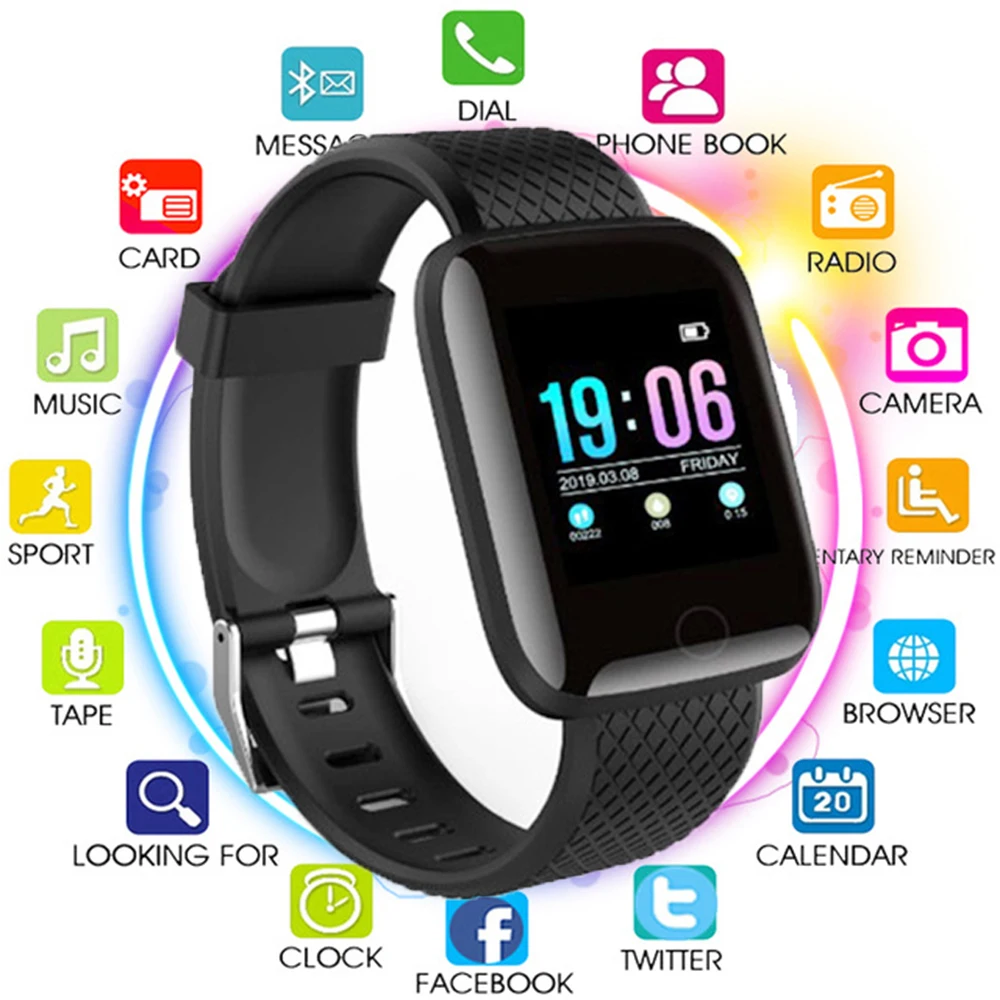 

Smart Watch Men Women Heart Rate Monitor Blood Pressure Fitness Tracker Smartwatch Sport Watch Relogio Masculino for IOS Android