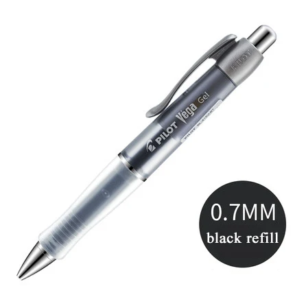 1 шт Япония пилот нейтральная ручка Анти-усталость BL-415V-RT 0,7 мм удобная ручка подпись ручка 5 цветов - Цвет: Black-black refill