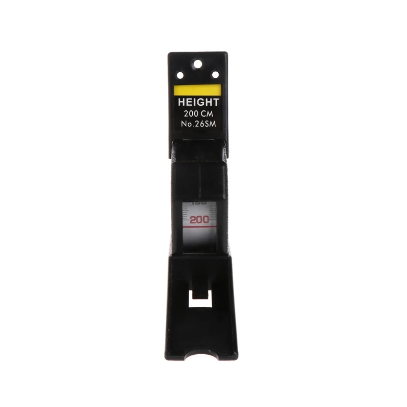 

200cm Stadiometer Black Wall Mounted Height Meter Growth Ruler CM Metric