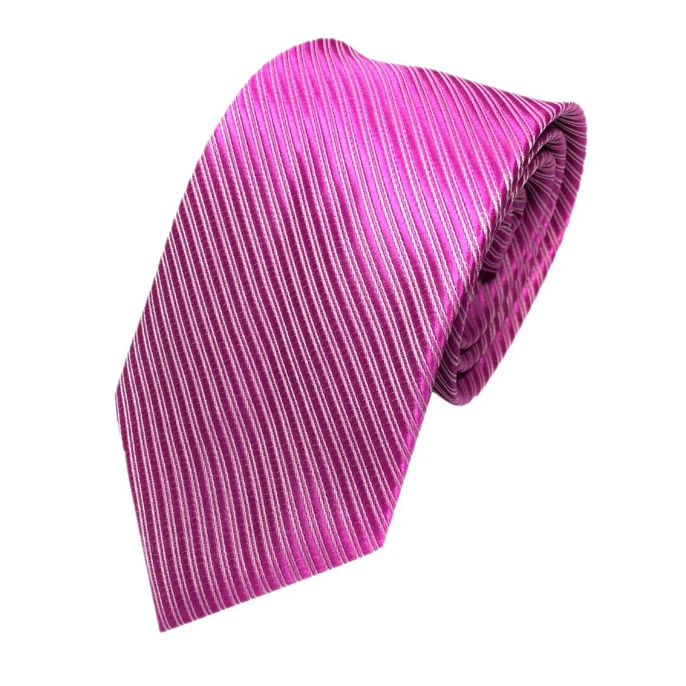 Hot Pink Спальное место# P501 Новая мода Для мужчин s Классический жаккардовый тканый полосатый галстук-бабочка Для мужчин мужской галстук, спортивные солнцезащитныt очки для мужчин галстук; Лидер продаж; - Цвет: Hot Pink