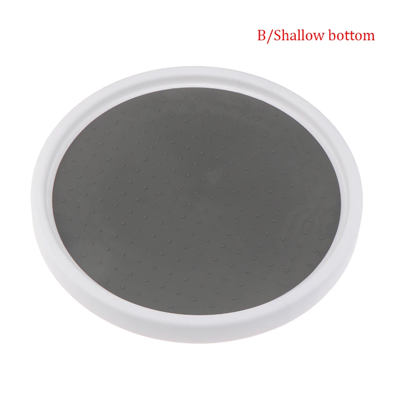 Non-Slip Rotating Storage Tray Fruit Snack Dried Storage Plate Multifunctional Plastic Desktop Organizer For Kitchen Bathroom