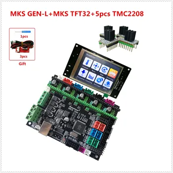 

MKS GEN L V2.0 + MKS TFT32 V4.0 LCD touching display + 5pcs MKS tmc2208 stepper driver DIY electronic kit for 3d printer starter