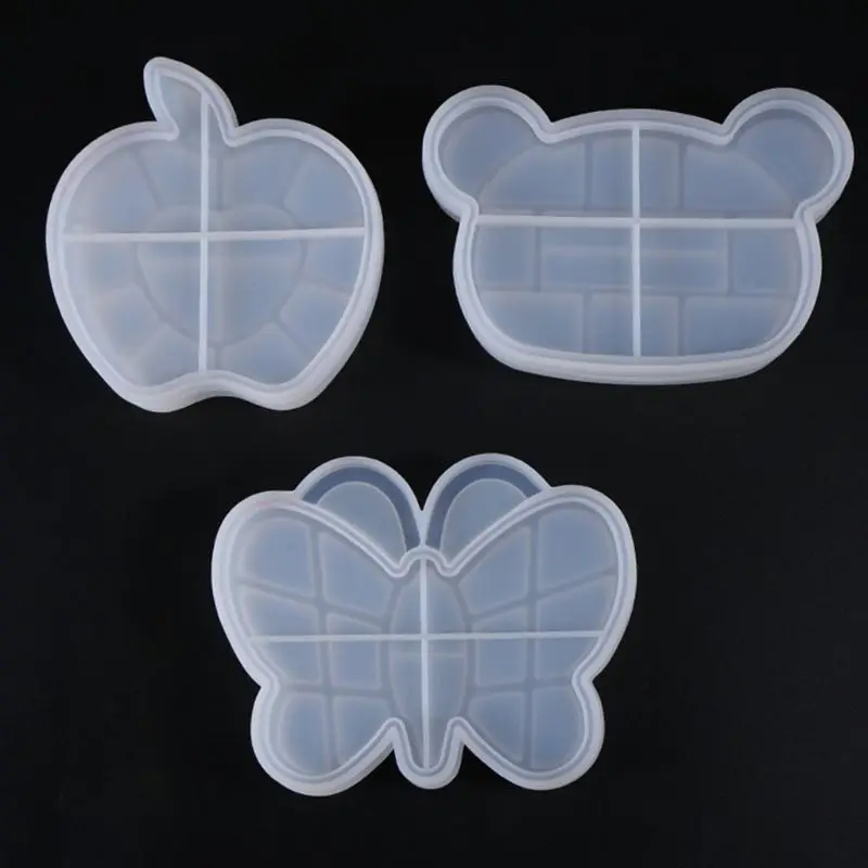 

UV Crystal Resin Decorative Craft DIY Bear Butterfly Storage Box Epoxy Mold