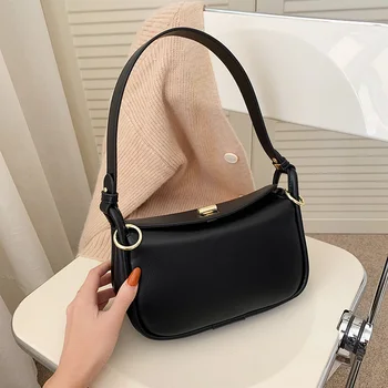 

PU Leather Crossbody Bags for Women 2021Trend Branded Shoulder Bag Lady Handbags Female Trending Simple Hand Bag sac femme