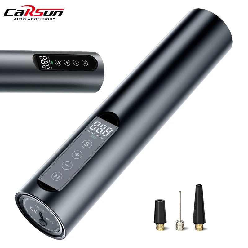 

CARSUN 150PSI Rechargeable Air Pump Tire Inflator Cordless Portable Compressor Digital Car Tyre Pump For Car Bicycle Tires Balls
