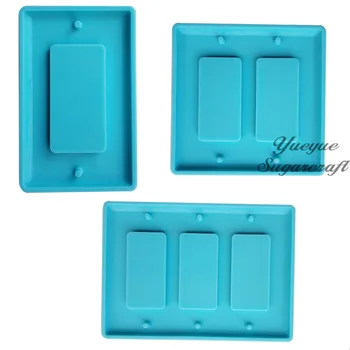 

Shiny Outlet Cover Silicone Mold Silicon Resin EpoxyMold Rubber mold DIY