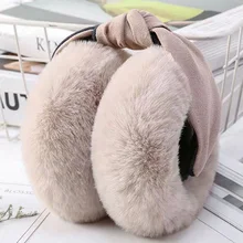 Женские складные зимние наушники, зимние kawaii, гамбургер, теплые Плюшевые Головные уборы, уличные складные наушники, теплые наушники