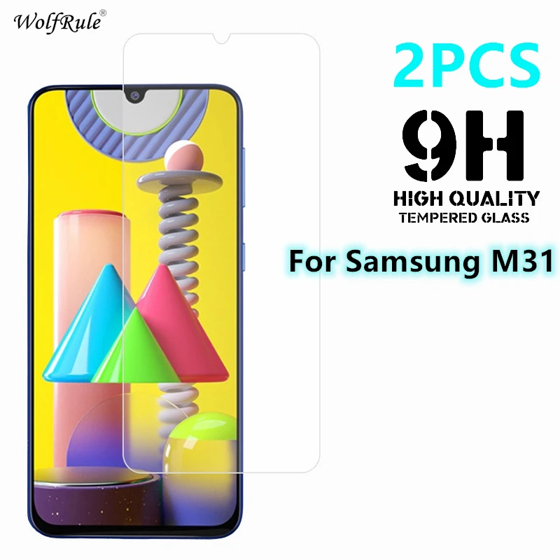 2 шт Для Samsung Galaxy M31 стекло для закаленное 9H Защитное экрана M21 M30S | Мобильные