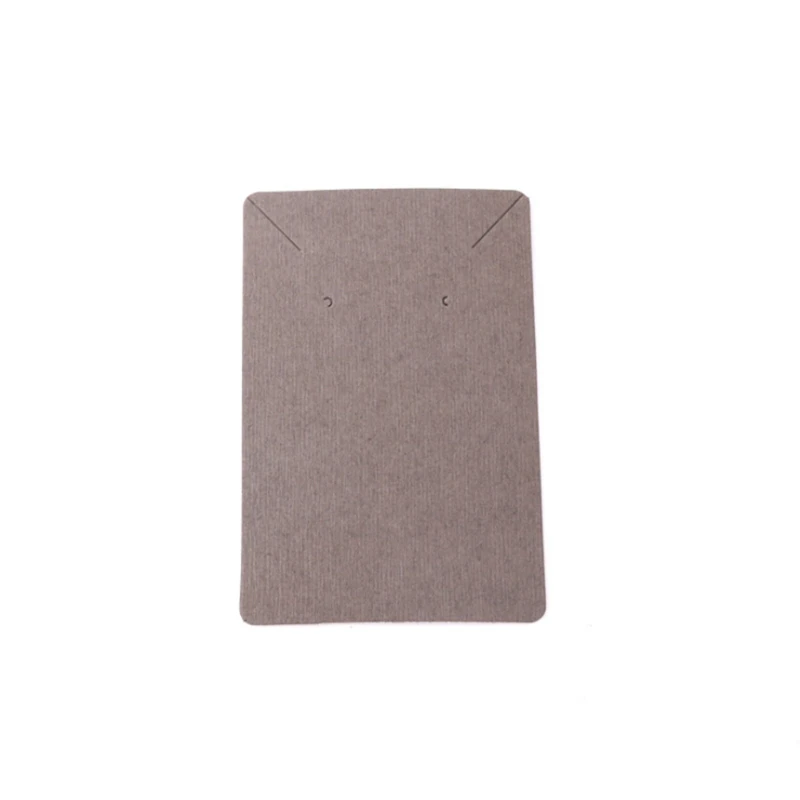 50pcs 6x9cm Earrings and Necklace Display Cards Cardboard Earring Package Hang Tag Card for Ear Studs Earring Necklaces - Цвет: Gray