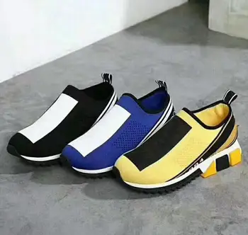

Luxury fashion Sorrento Sneaker mens Designer shoes Fabric Stretch Jersey Slip-on Sneaker Lady Two-tone Rubber Sole Casual sheos