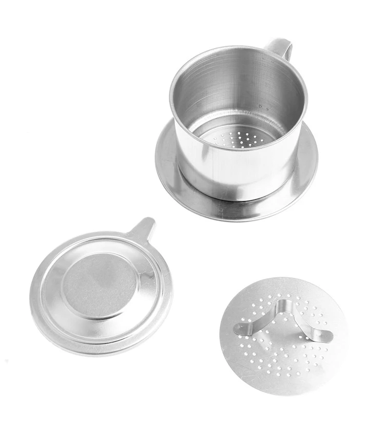 Filtre à Café Vietnamien PHUC LONG - Inox Avec Cuillère Et Sac - Occasion