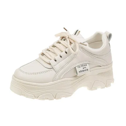 

Tide shoes female 2019 autumn new increase inside small white shoes explosion models autumn shoes net red wild thick white shoes