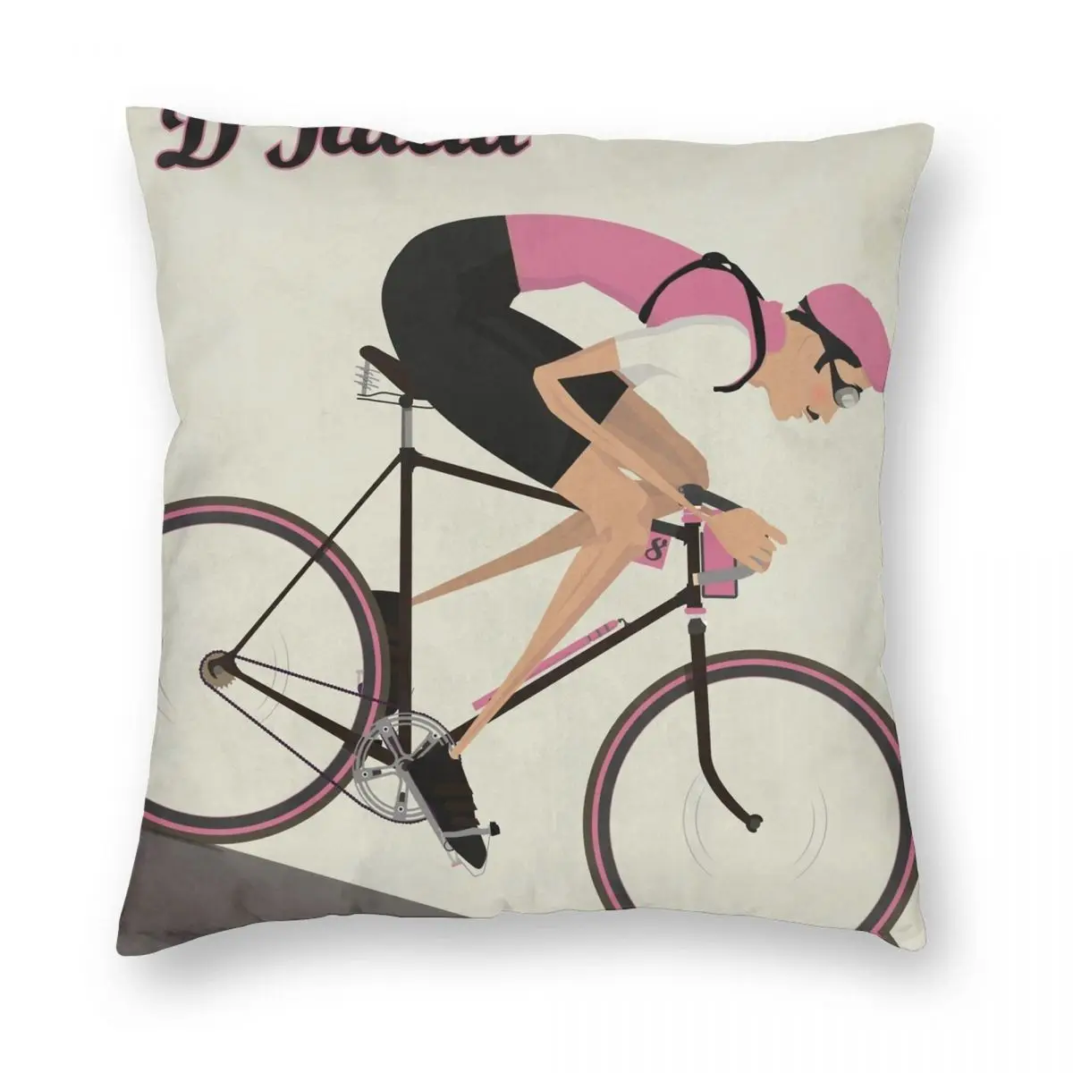 

Giro D'Italia Square Pillowcase Polyester Linen Velvet Printed Zip Decor Throw Pillow Case Room Cushion Cover Wholesale