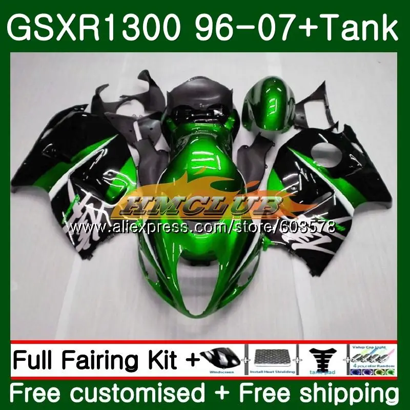 GSXR 1300 для SUZUKI Hayabusa GSXR1300 96 97 98 99 00 01 21CL. 100 цвета: зеленый, черный GSX R1300 1996 1997 1998 1999 2000 2001 обтекатель - Цвет: No. 1