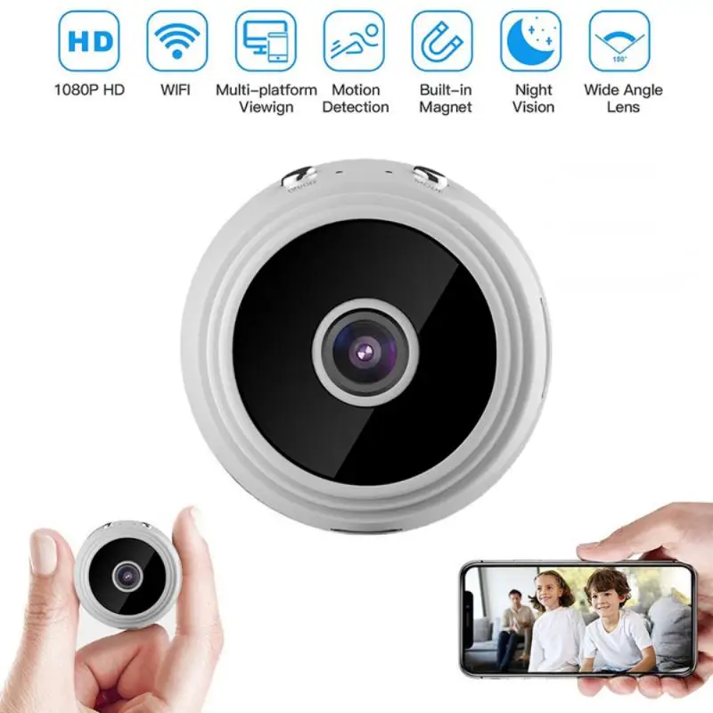 Мини-камера видеонаблюдения Hd беспроводная 1080P Wi-Fi ночное видение | Безопасность