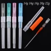 1pcs Surgical Steel I.V. Catheter Cannula Sterile Piercing Needles 14G 16G 18G 20G Ear Lip Belly Body Piercing Professional Tool ► Photo 1/6