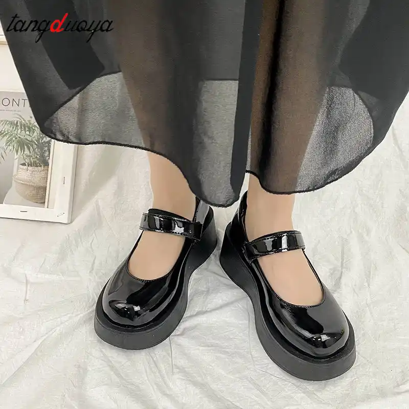 Details about   Womens Fashion Retro Round Toe Ankle Strap Shoes Lolita Mary Janes Pumps Size 