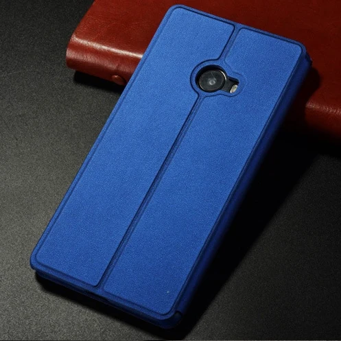Синий 6 цветов для Xiaomi Mi Note 2 Чехол-книжка для телефона чехол Smart защитный чехол для Xiaomi Mi Note 2 5,7 ''Авто интеллигентая(ый) сна и пробуждения - Цвет: Синий