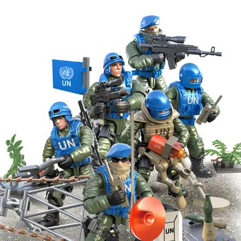

JTY Toys Peacekeeping Force Building Blocks Action Figures Mini Assemble Military Minifigures Set For Children's Christmas Gift