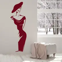 Красота богатая леди поколение резные съемные классные наклейки на стену гостиная диван спальня стены MUA3607