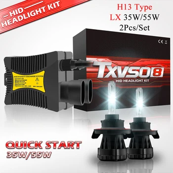 

TXVSO8 9008 H13 Hi Li 70W Bi Xenon HID Projector Headlight Conversion Kit 2Pcs 35W Bixenon Lamps Ballast 4300K 10000K12000K Beam