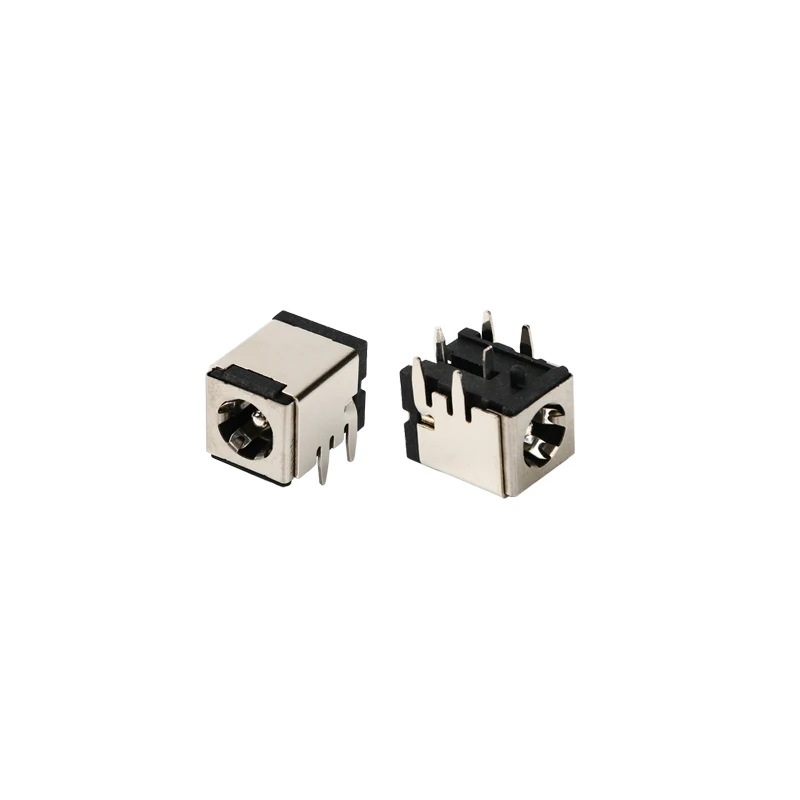 High Current DC Charging Power Outlet DC-007B 5.5*2.1mm 5.5*2.5mm Bracket Copper Laptop Power Socket DC007B DC007 5PCS