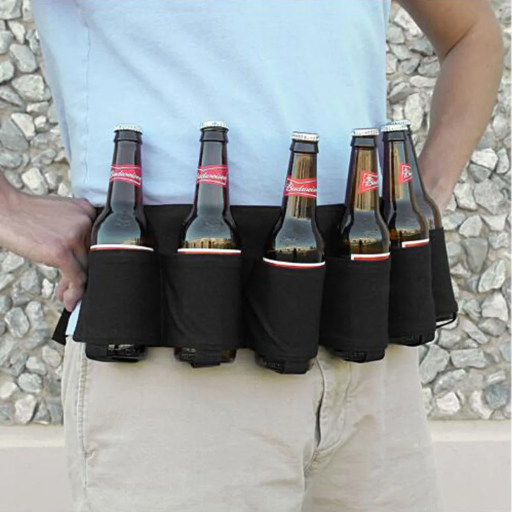 6-Pack пивной пояс для альпинизма на открытом воздухе для альпинизма, пивной ремень для переноски, вечерние, небольшие поясные сумки для напитков