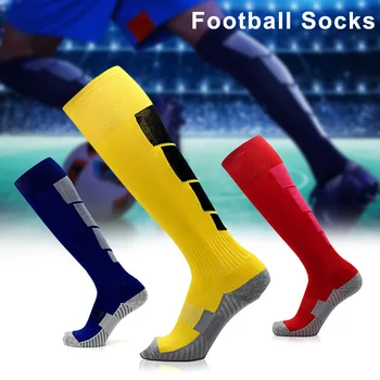 

1 Pair Men Socks Long Tube Stockings Breathable Elasticity For Football Running Sport HSJ88