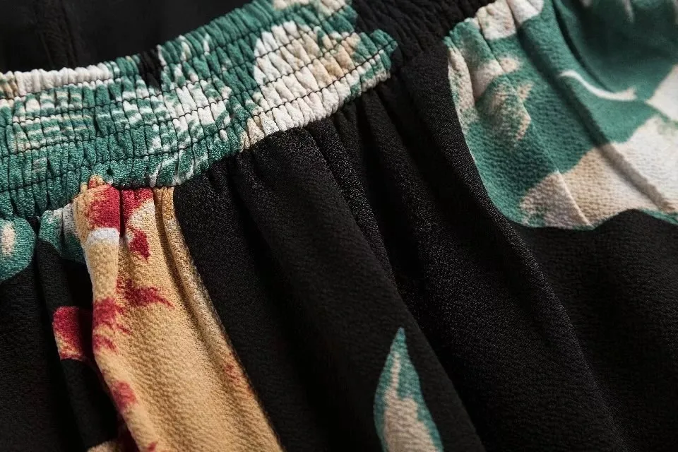 Цветочный принт женские сплит-комбинезоны Boho летние пляжные комбинезоны с открытой спиной Глубокий v-образный вырез сексуальные комбинезоны