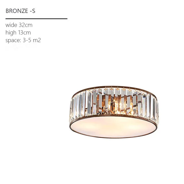 LED crystal ceiling lighting ceiling lamps for the living room chandeliers Ceiling for the hall modern ceiling lamp - Цвет корпуса: D32CM