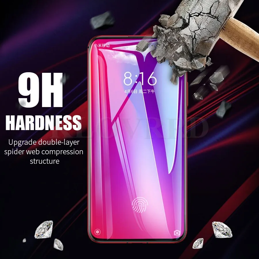 6D полное клеевое покрытие из закаленного стекла для Xiaomi mi A3 CC9 9T Pro стекло для Red mi K20 Note 7 8 Pro Защитная пленка для экрана