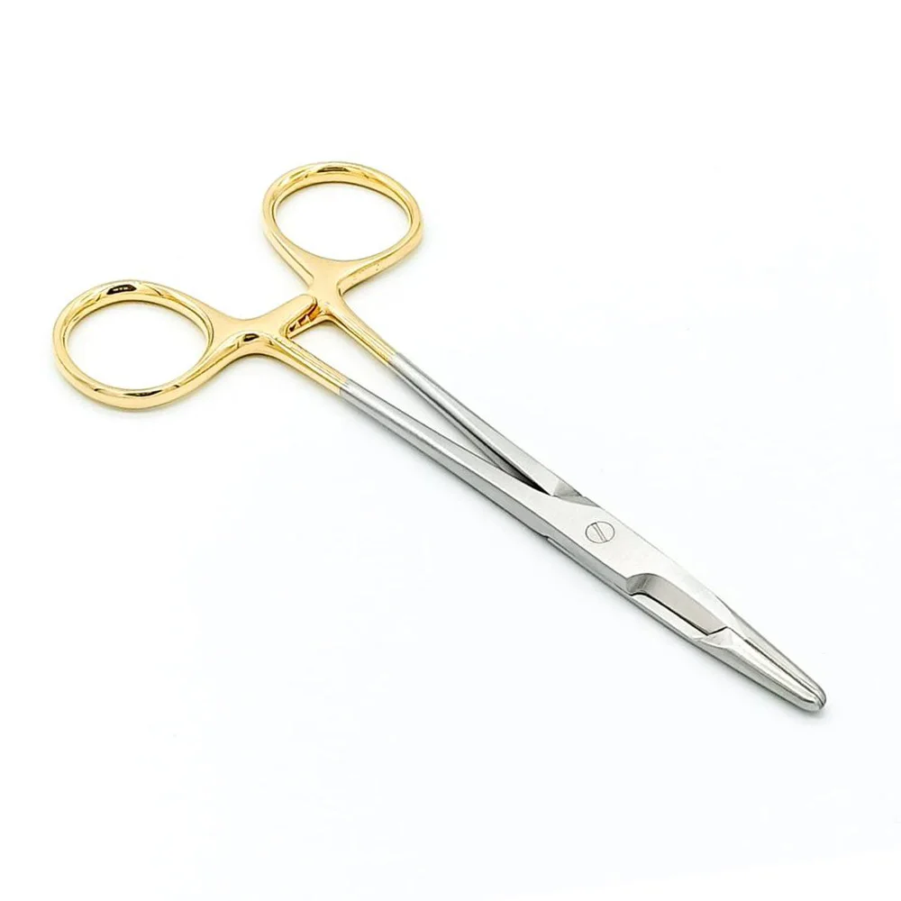 Surgical Instruments Needle Holder Scissors 12.5cm German Reusable TC Olsen-Hegar Needle Holder Suture Scissors Veterinary Orthopedic Implants Fishing Forceps