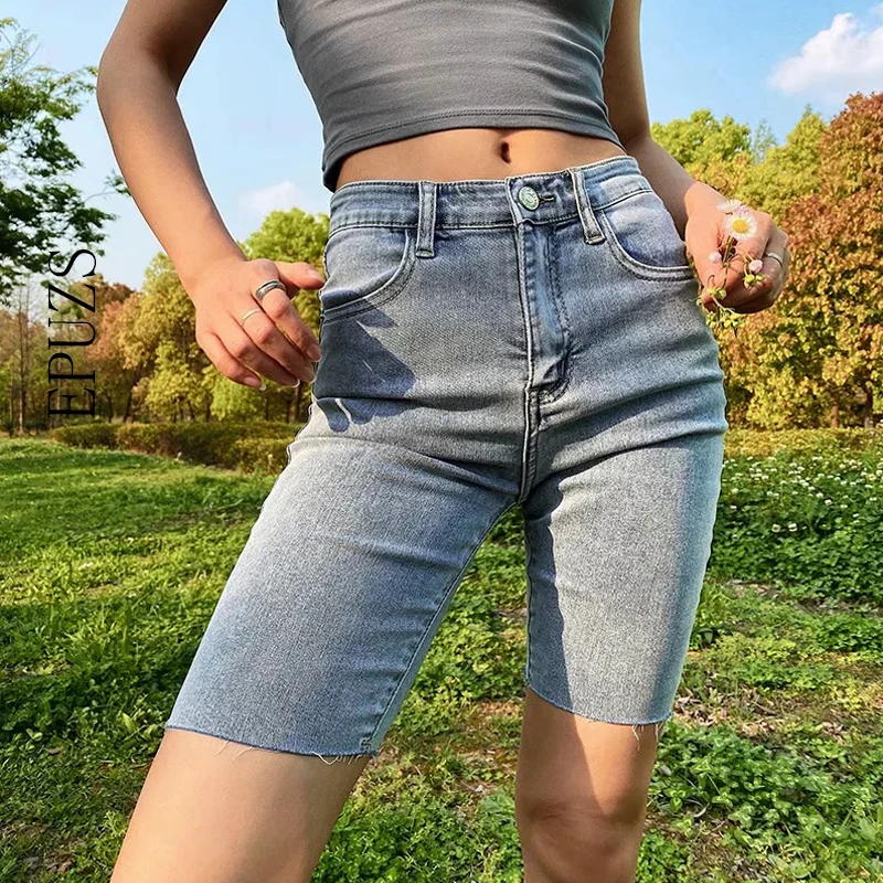 

Sexy black High waist jeans shorts women summer biker shorts korean skinny denim short pants 2020 women shorts