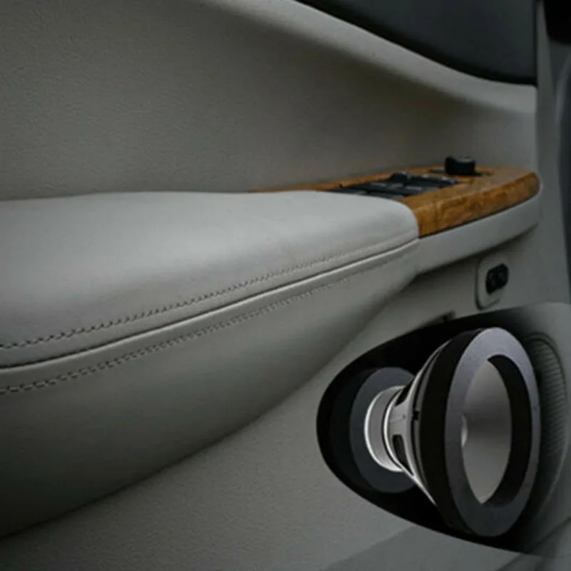 

4x 6.5" Car Speakers Ring Bass Door Trims Sound Insulation Cotton Rubber Foams