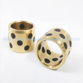 

JDB Graphite Lubricating Brass Bearing Bushing Sleeves Oilless Bearings ID 12mm OD 15mm 16mm 18mm 20mm
