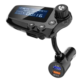 

FM Transmitters MP3 Player 87.5 - 108.0MHz Bluetooth Car Charger Adapter 5.0 FM Transmitter Vehicle Modulator 1.8in Screen