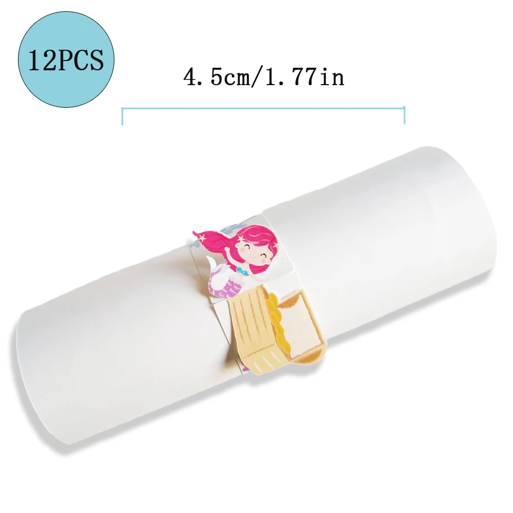 1 комплект дизайн розовый Русалка сокровище всплывающие открытки 3D с днем рождения приглашения поздравление спасибо лазерная резка вечерние сувениры детское шоу - Цвет: Towel buckle X 12