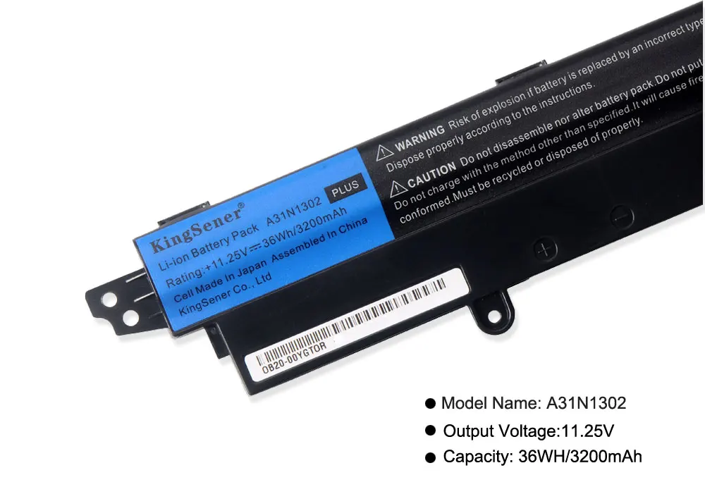 Kingsener-bateria A31n1302 para Asus Bateria para Asus Vivobook X200ca X200ma X200m X200la F200ca X200ca R200ca 11.6 Almh2 A31lm9h Baterias p/ laptop - Imagem 6
