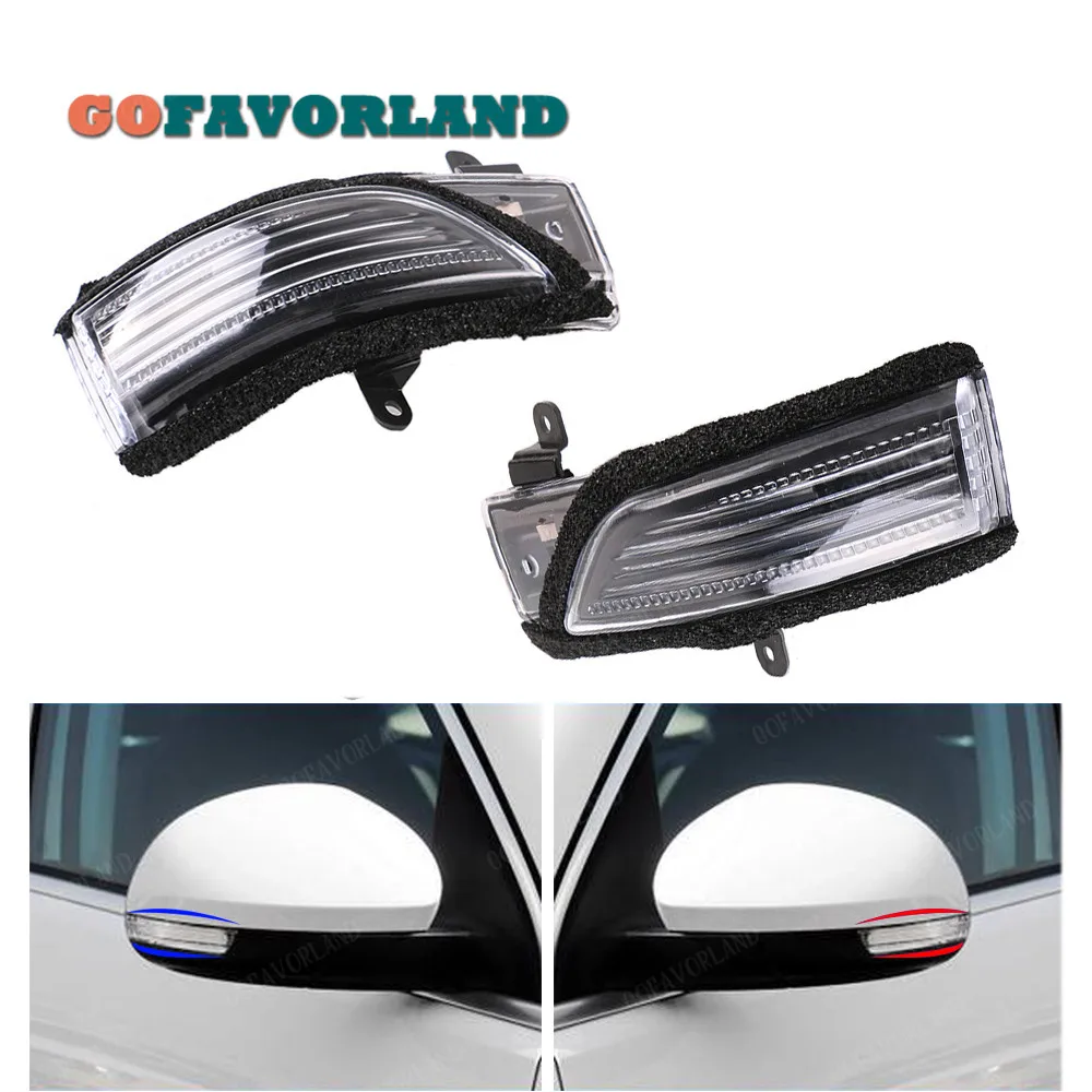 

Pair Left Right Rearview Mirror Turn Signal Indicator Lamp Light Lens 84401AJ010 84401AJ000 For Subaru Forester Impreza Legacy